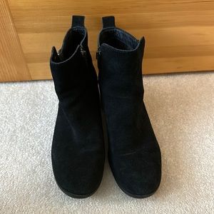 Born Black Suede Booties